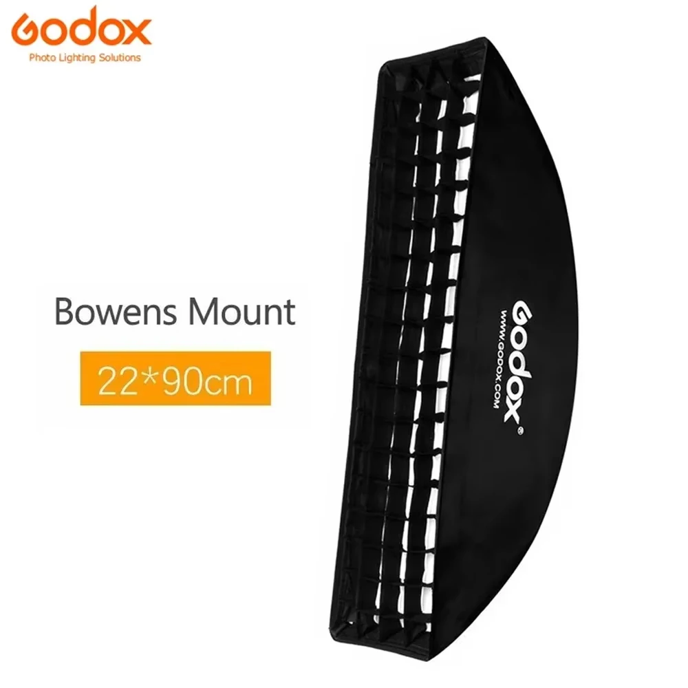 Gx 22x90cm Softbox 9"x 35" Portable Rectangular Honeycomb Grid Softbox Soft Box with Bowens Mount for Studio Flash