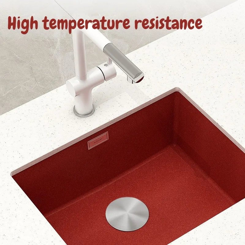 Mutifunctional Kitchen Sink Wear Resistant Faucets Fixtures and Accessories Easy Cleaning Sinks Build in Kitchen Household Using