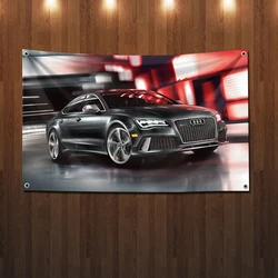 Audi RS7 Flag Hanging Flags 90x150cm Banner for Room Garage Bar Wall Tapestry Rcing Flag Decorative Flags and Banners Pride Home