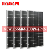 100W 200W 300W 400W Solar Panel 18V Rigid Glass Photovoltaic Panel Monocrystaillne Solar Cell For 12V/24V Battery Charger