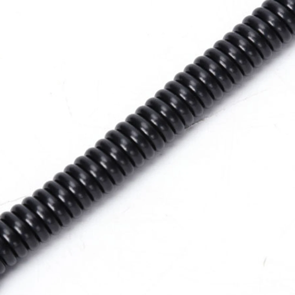 

1Pcs Black Retractable Spiral Keyring Stretch Cord Tactical Key Holder with Metal Clip for Keys USB Drives Work Use