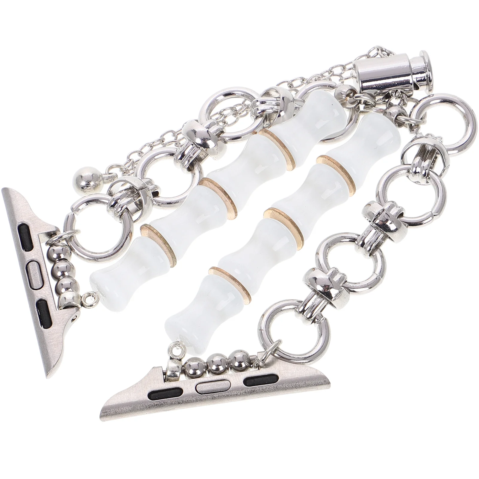 

Elegant Beaded Bracelet Watch Band Crystal Stone Beads Adjustable Strap for Women 42 44 45 49mm Adjustable Strap