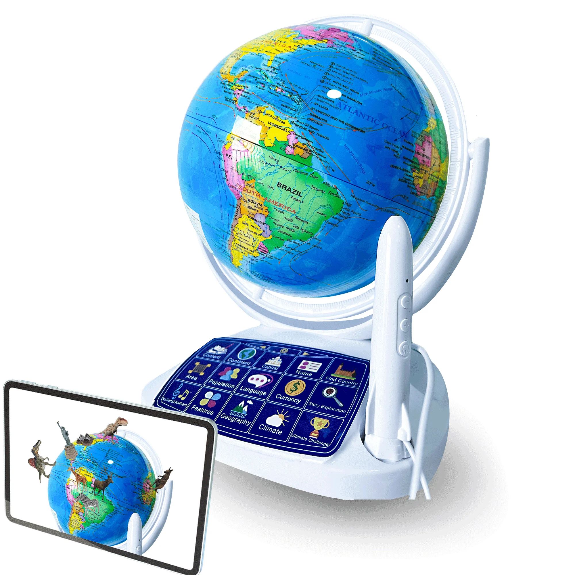 20cm Magic Globe With Software AR Puzzle Science Education Toy Luminous Desktop Ornament Globe