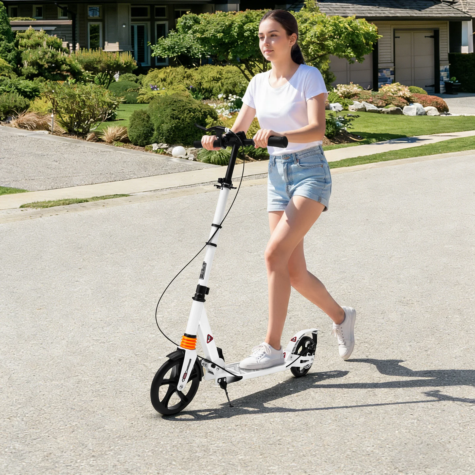 Patinete Plegable para Adultos, Patinete con Altura Ajustable, Patinete para Adultos