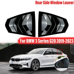 Para BMW Serie 3 G20 320i 325i 330i 2019-2023 cubierta de rejilla lateral trasera ventana lateral rejilla de ventilación pegatina parasol obturador