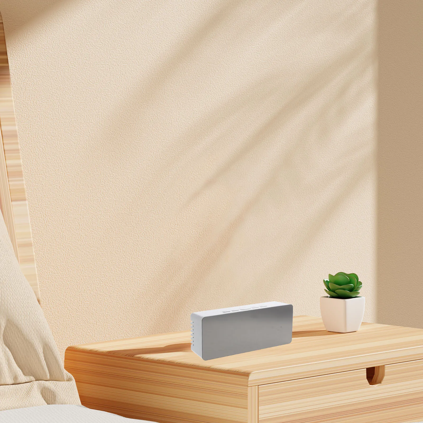 

Sturdy Digital Desktop Clock Multi-Functional Alarm Clock for Bedroom Desk Decor Digital Alarm Clocks for Bedrooms