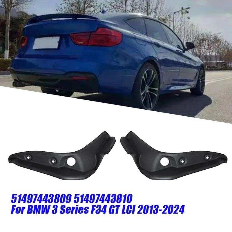 1 Pair Baffle Drainage Tank Rear Taillight Gutter Cover Set 51497443809 443810 For BMW 3 Series F34 GT LCI 2013-2024