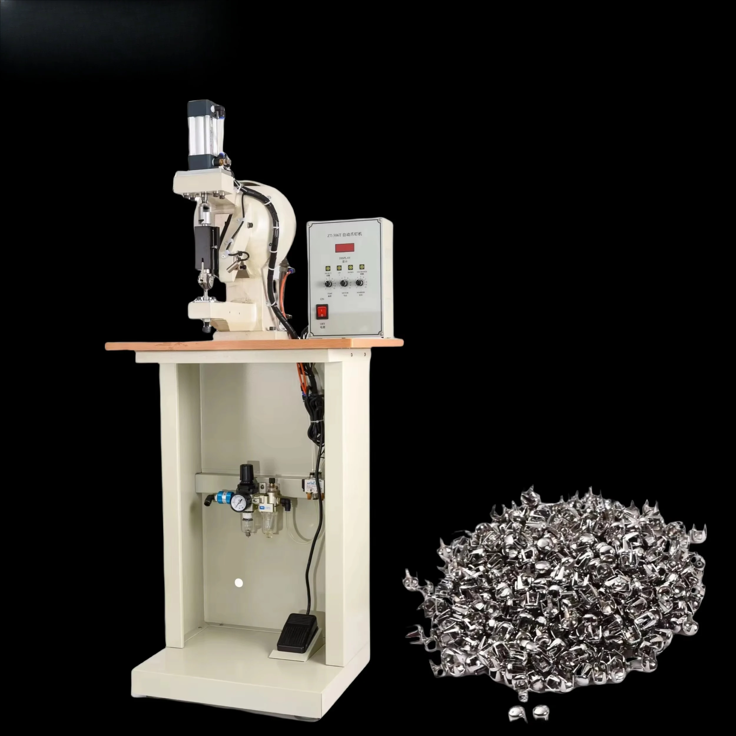 

For Garment Making Claw Rivet Installing Machine Pearl Setting Machine Nail Beads Pearl Fixing Eyelet Riveting Machine