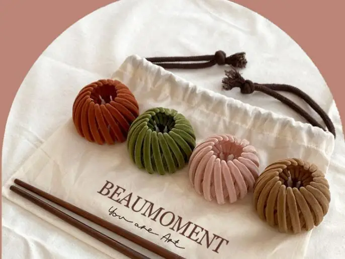 

Velvet Bird Nest Expanding Hairpins Hair Claws Fashion Hair Accessories for Women Ponytail Headwear Horsetail Buckle Hair Clip