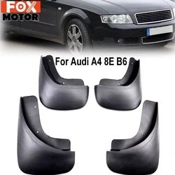 Set Molded Car Mud Flaps For Audi A4 B6 2002-2005 8E Mudflaps Splash Guards Mud Flap Mudguards Fender Styling 2004 2003