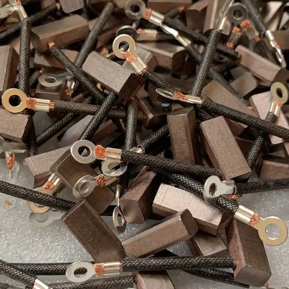 10pcs High quality Generic J460 Brush Replacement Electric Motor Carbon Brushes Wire Leads Generator