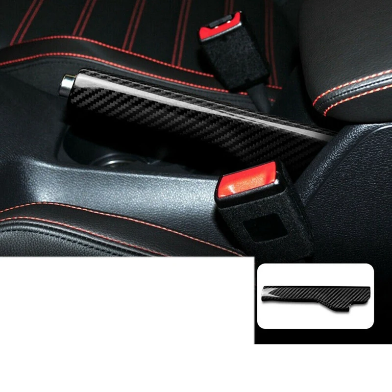 Real Carbon Fiber Handbrake Cover Hand Parking Brake Handle For Jetta MK3 Golf 6 MK5 MK6 EOS Scirocco