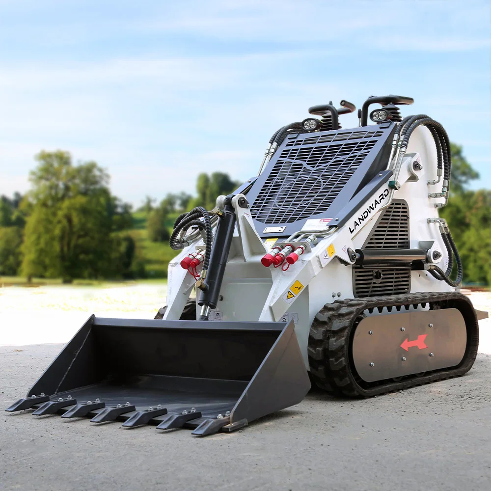 Construction Machinery Skid Steer Loader Factory Skid Steer Loader With Attachment LANDWARD Factory Cheap Home loader Customized