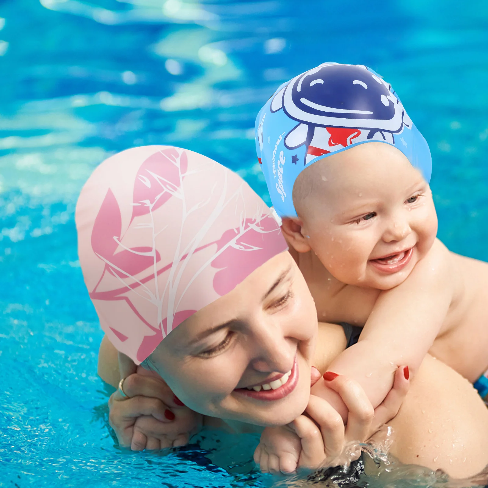

Cartoon Silicone Swimming Cap Kids Swim Hat Soft Comfortable Waterproof Kids Swimming Cap Durable for Girls Silicone Swim Cap,