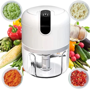Jjjyy-طاحن ثوم كهربائي ذكي ، طاحن صغير محمول لتقطيع التوابل النباتية ، 4.5