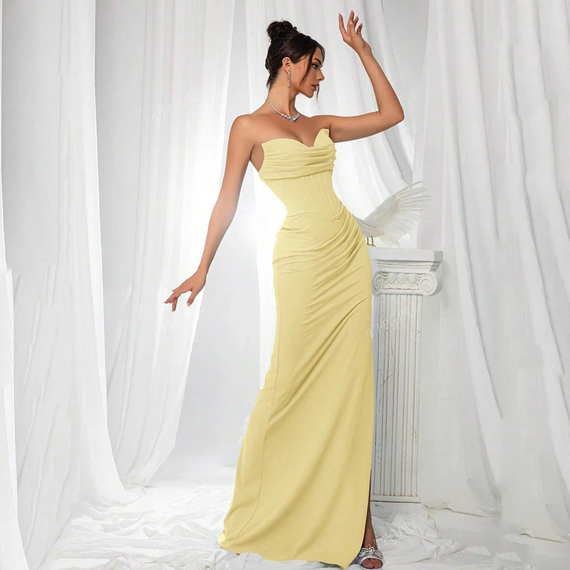 

Thinyfull Formal Mermaid Prom Evening Dresses Sweetheart Floor Length Party Dress 2026 Side Slit Cocktail Prom Gowns Customized