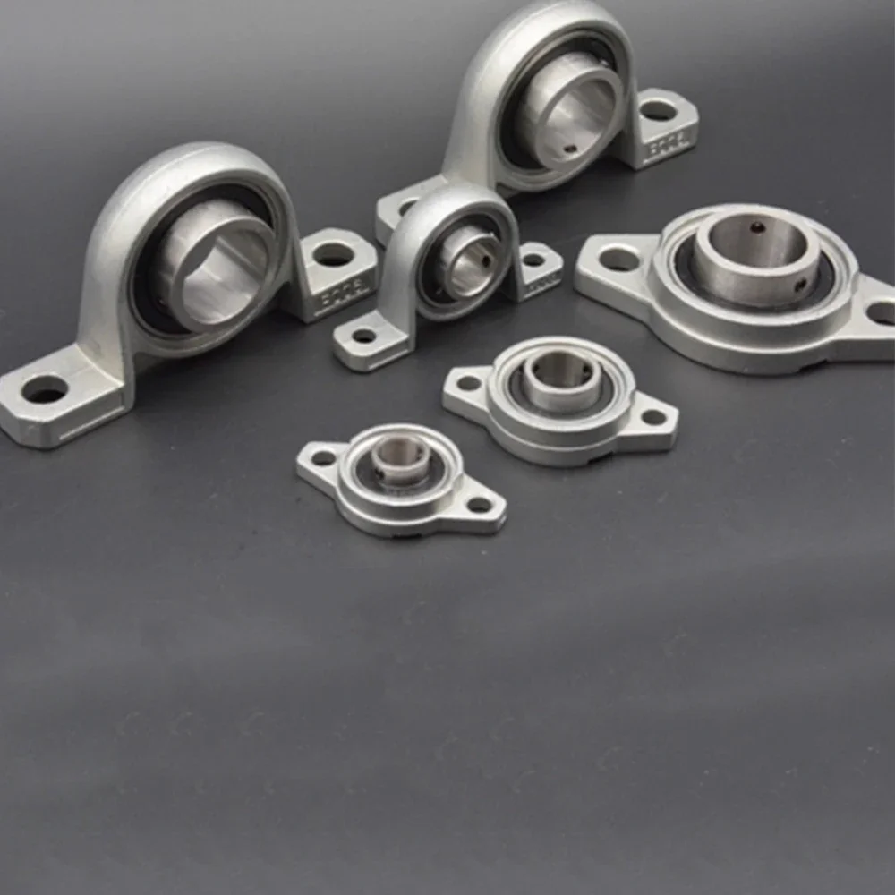 1Pcs Zinc Alloy ID 8/12/15/17/20/35mm Bore Ball Bearing Pillow Block Mounted Support Kp08 Kp000 Kp003 Kp005 Kfl08 Kfl000 Kfl001