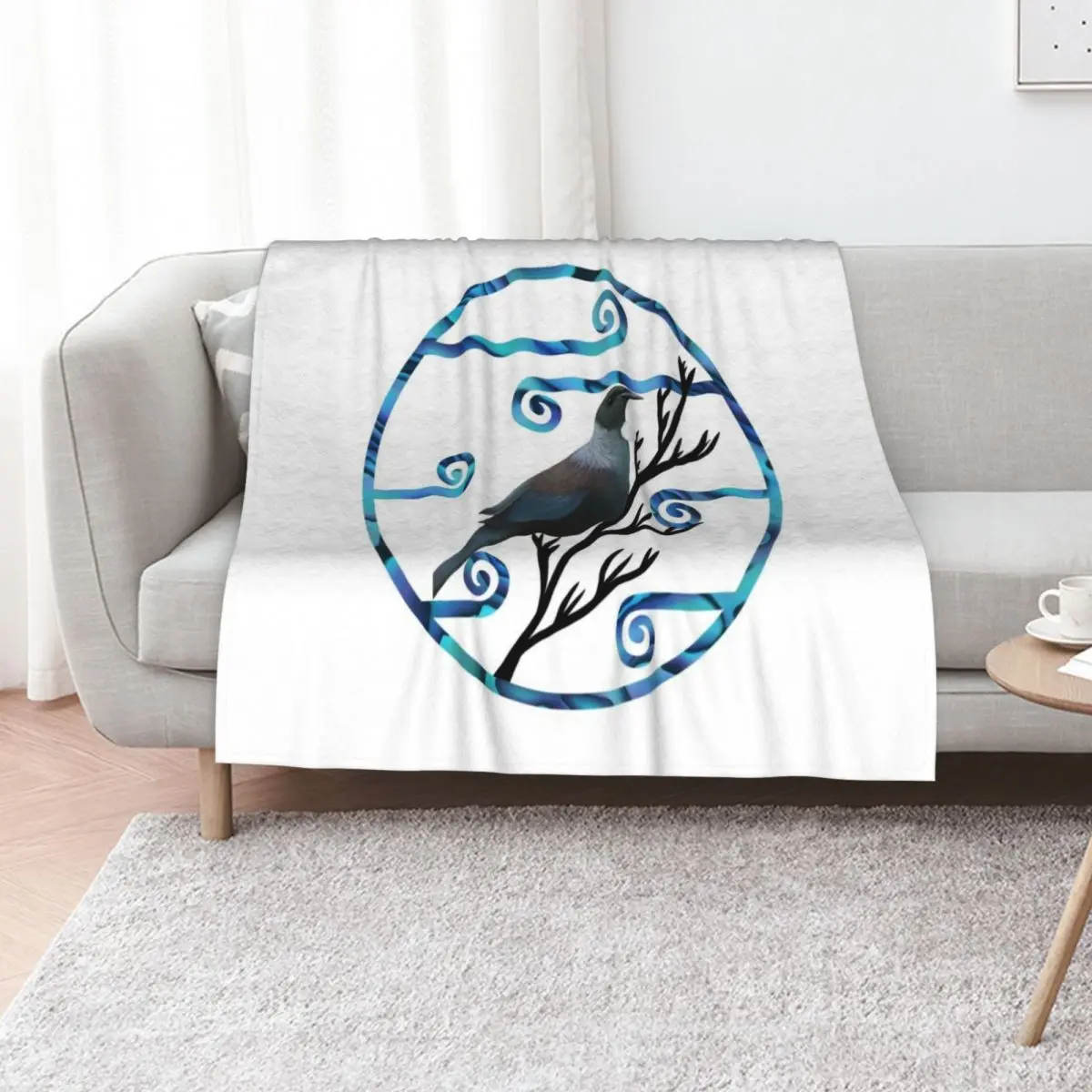Manta de Tui Koru Paua, pesada para dormir, grande para invierno, para cama, a cuadros, mantas peludas, para sofás, mantas decorativas.