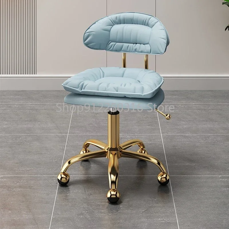 Treatment Backrest Professional Barber Chair Lounge Master Salon Chair Stool with Wheels Barbershop 의자 Silla Salon Furniture AA