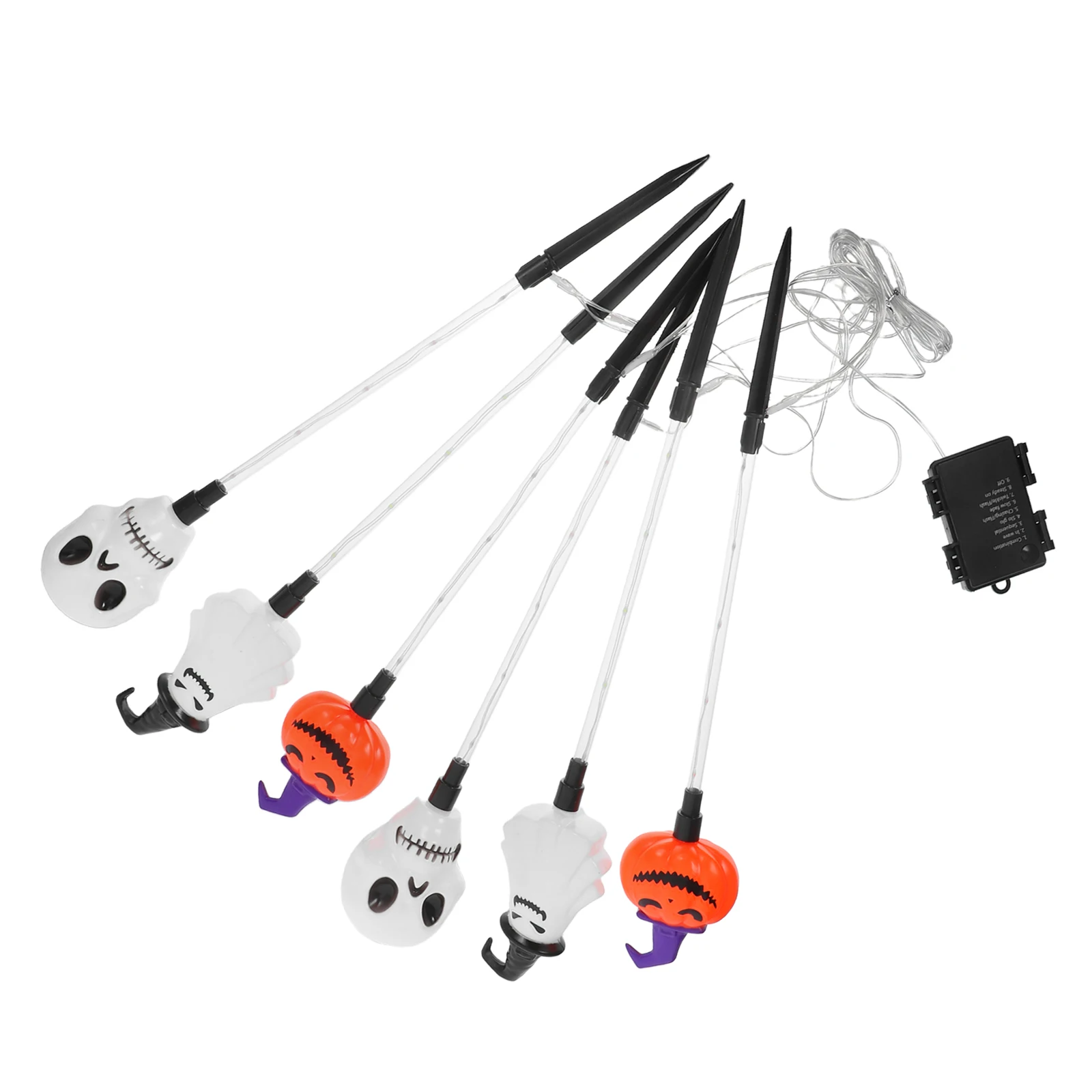 

1 set Halloween Pumpkin Stake Led Ghost Pathway Markers Waterproof Outdoor Yard Garden Decorations Energy Efficient Lawn Lights