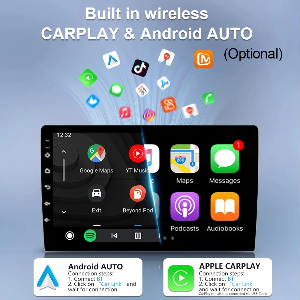 Android 14 Carplay Auto For Mazda CX-3 DK Mazda 2 DJ 2014 - 2023 Car Radio Multimedia Video Player Navigation GPS No 2Din 2 Din