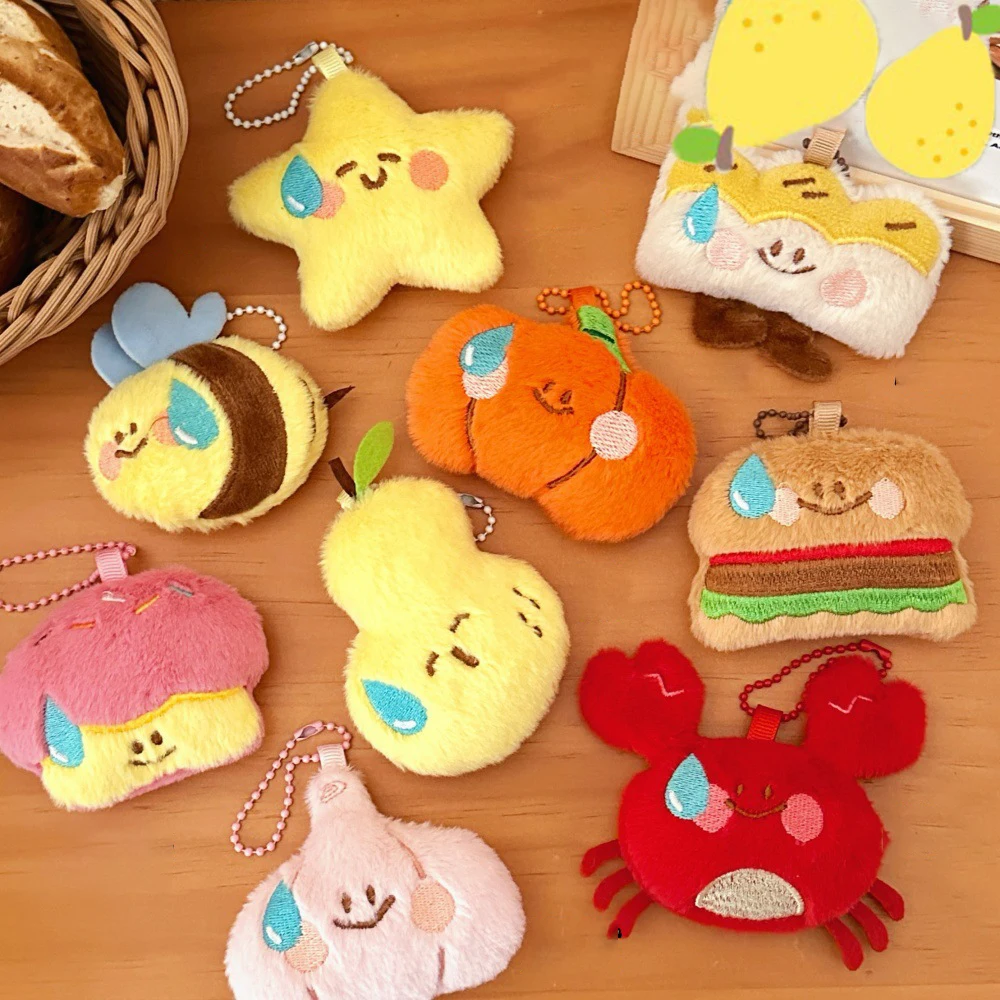 

Unisex Bag Pendants Cartoon Food Doll Cute Kawaii Funny Versatile Bag Charms Multifunctional Keychain Sweet Accessoriese Girl