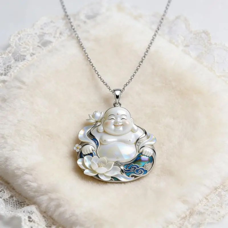 Chinese Mythology Nine Tailed Fox Enamel Pendant Necklace For Women Trendy Exquisite Daily Wear Jewelry Gifts 1PC