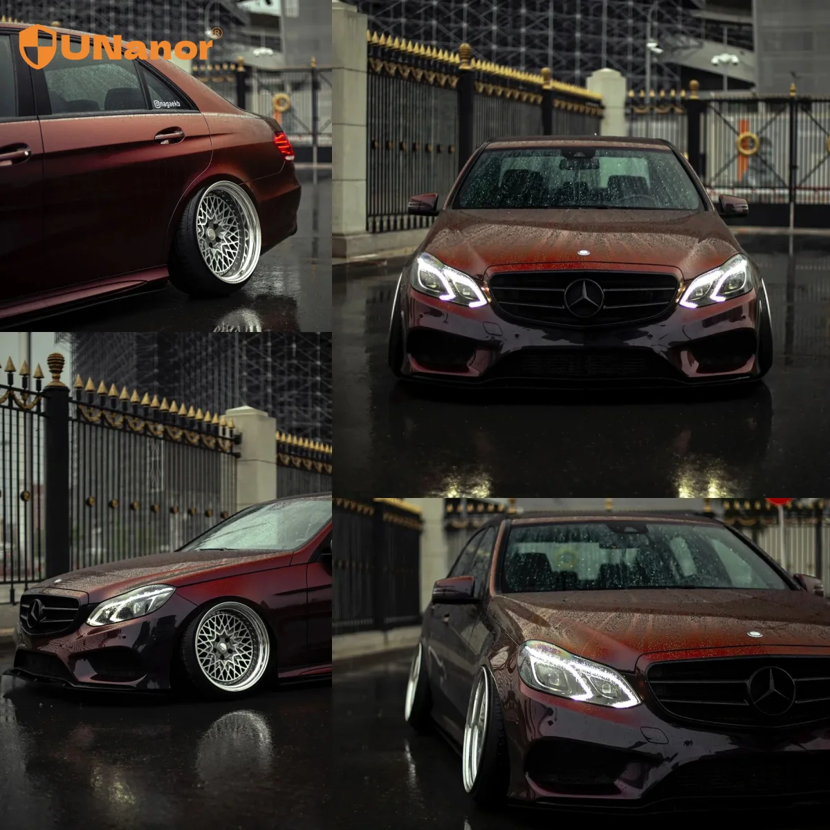 PET/PVC Stickers 60x59  Gloss Premium Galaxy Black Red Hot Selling Bubble Free Body Logo Custom Packaging Options Vinyl Wrap