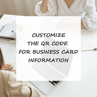 Customized QR code stickers can be used on business cards, making it convenient and fast to scan and obtain information