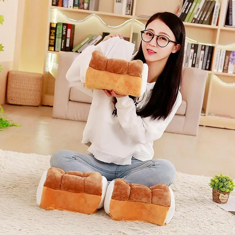 Simulation Creative Toast Bread Tissue Box Plush Toy Home Car Tissue Box Cover Tissue Box For Table Bedroom Living Room Desk