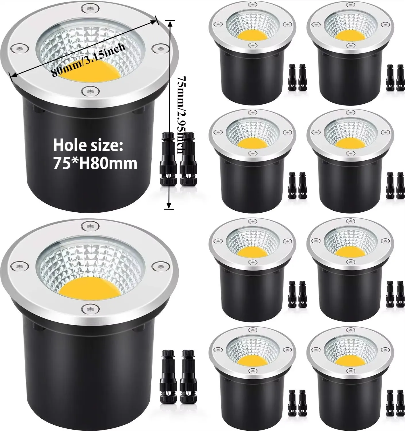 IP67 Waterproof LED Outdoor Garden Lighting 5W 10W 15W under Ground Light Buried Landscape Lighting for Garden 110V 220V 12V