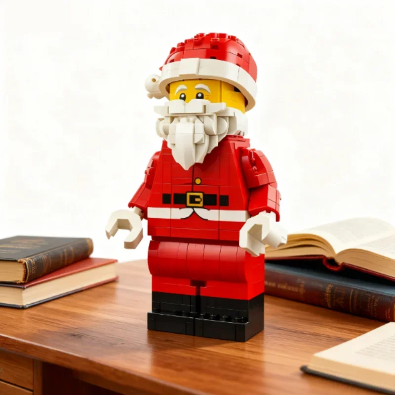 MINISO Minifigure Festival Limited 40820 blocs 761 pièces Version élargie à l'échelle sur le haut Santa Minifigure garçon fille jouets cadeau de noël