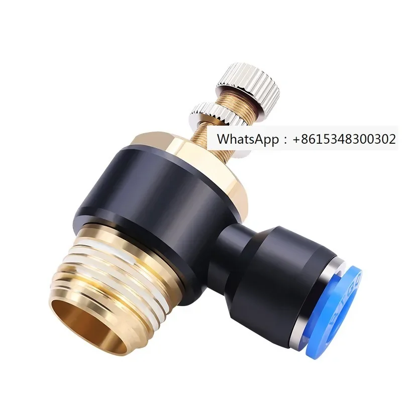 

Throttle valve regulating valve SL quick cylinder 6-01 flow adjustable 10 quick connect 8-02mm quick plug air pipe joint