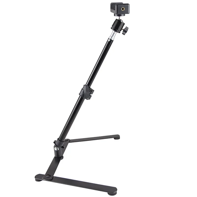 Photography Adjustable Table Stand Set Tripod Top Mini Monopod+Phone Clip Fill-In Light Tripod with Mobile for Live Streaming