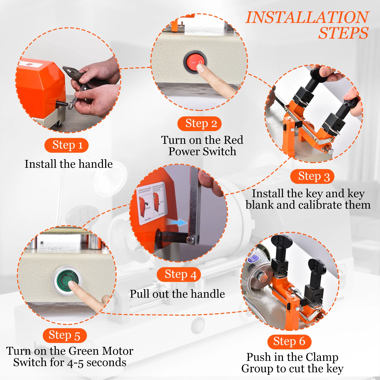 Key Duplicator Machine Key Cutter Tool Cutting Duplicate Equipment House Door Car Locksmith Tools for Hardware Stores