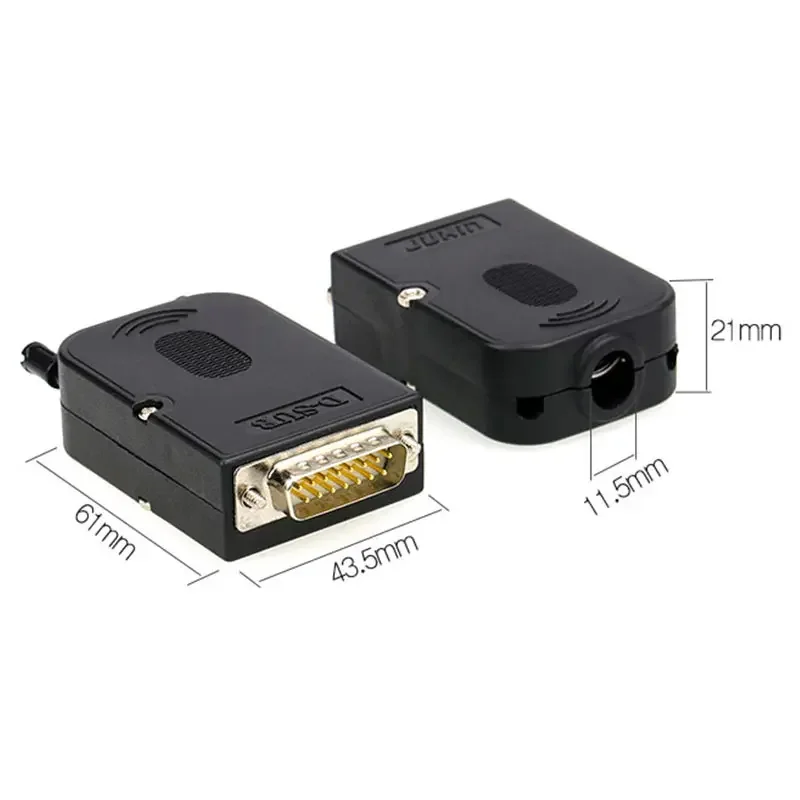 DB15 Connector D-SUB อะแดปเตอร์ 15 พิน Breakout Board ชาย Terminal อะแดปเตอร์โมดูล 15 พินปลั๊กกรณี Sub Board