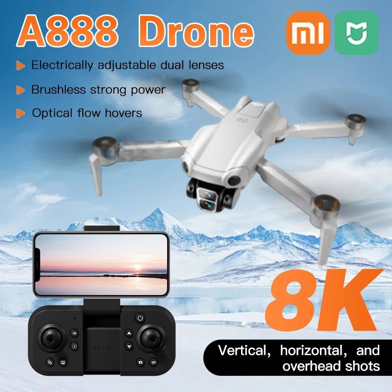 

Xiaomi Mijia A888 Pro Drone 8K Professional ESC Dual Camera Localization Obstacle Avoidance 5GWIFI Remote Control Quadcopter Toy