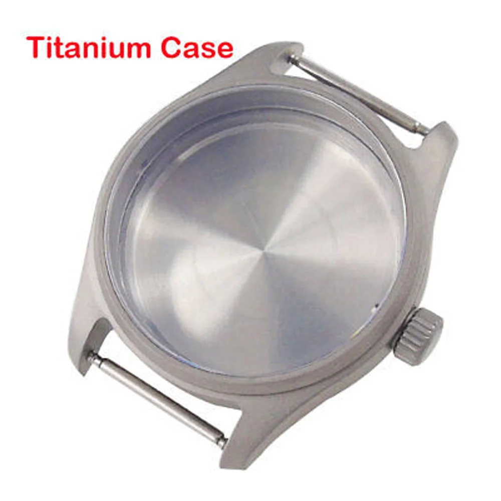 36mm 39MM Watch Case Prevent Allergy Sapphire Glass Titanium Fit NH34 NH35 NH36