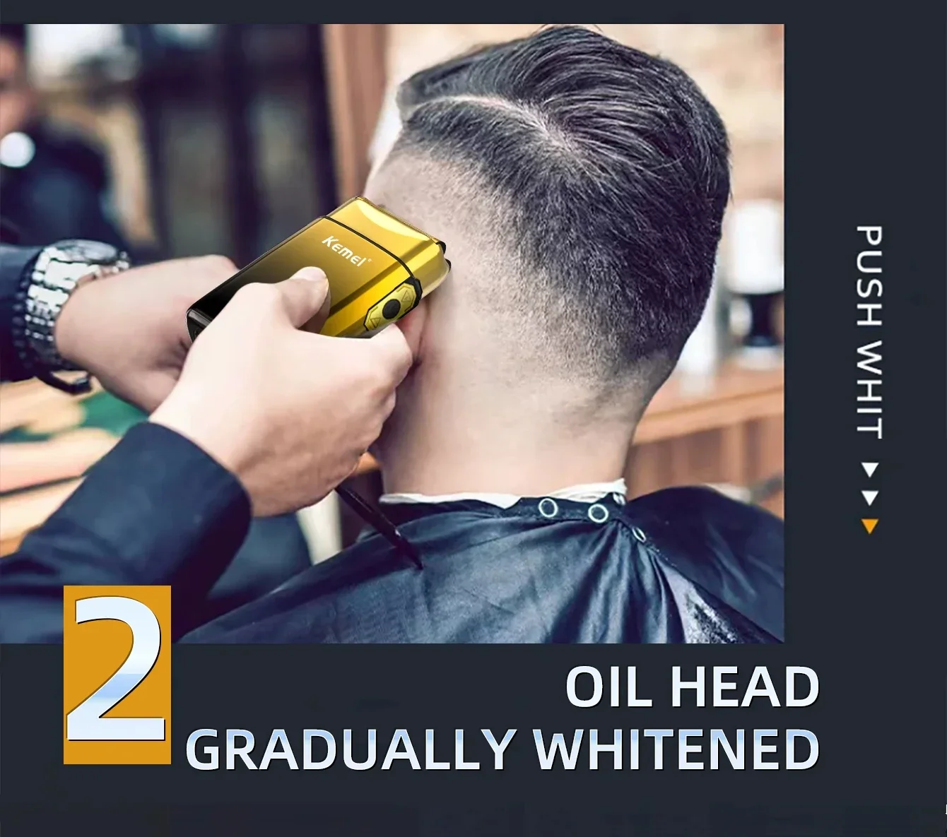 Kemei TX10 Electric Shaver Hair Rechargeable Facial & Beard Foil Razor For Men Bald Head Shaving For Men Machine Barber