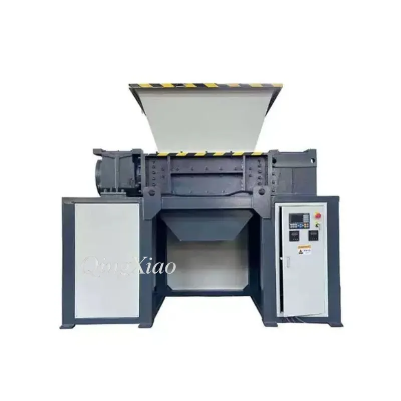 Deposit Dual Motor Heavy Duty Double Shaft Shredder For Wood Plastic Metal Rubber Solid Waste Industrial Crusher Customize