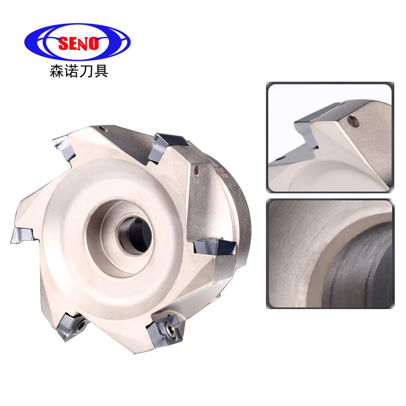 SENO 90 Degree BAP300 BAP400 Right Angle Plane Milling Cutters CNC Face Milling Cutters CNC BAP300R 35-16-4T 5T End Mill