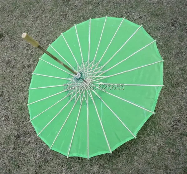 Chinesischer Farbiger Stoff-Regenschirm Weiß-Rosa Sonnenschirme Traditioneller Chinesischer Tanz-Farbschirm Japanische Seiden-Requisiten – Detail 22