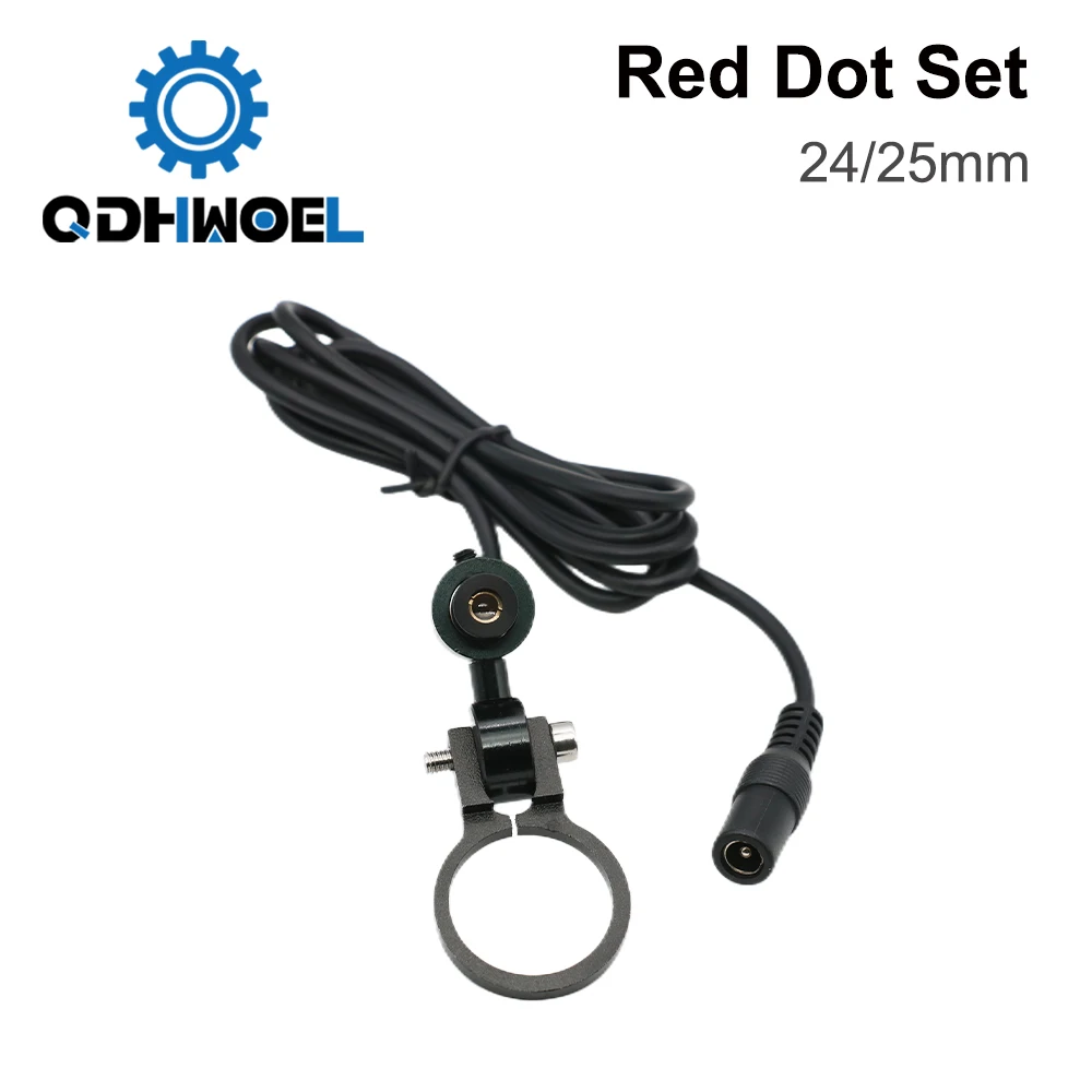 QDHWOEL Diode Module Red Dot Device Positioning DC 5V for DIY Co2 Laser Engraving Cutting Head