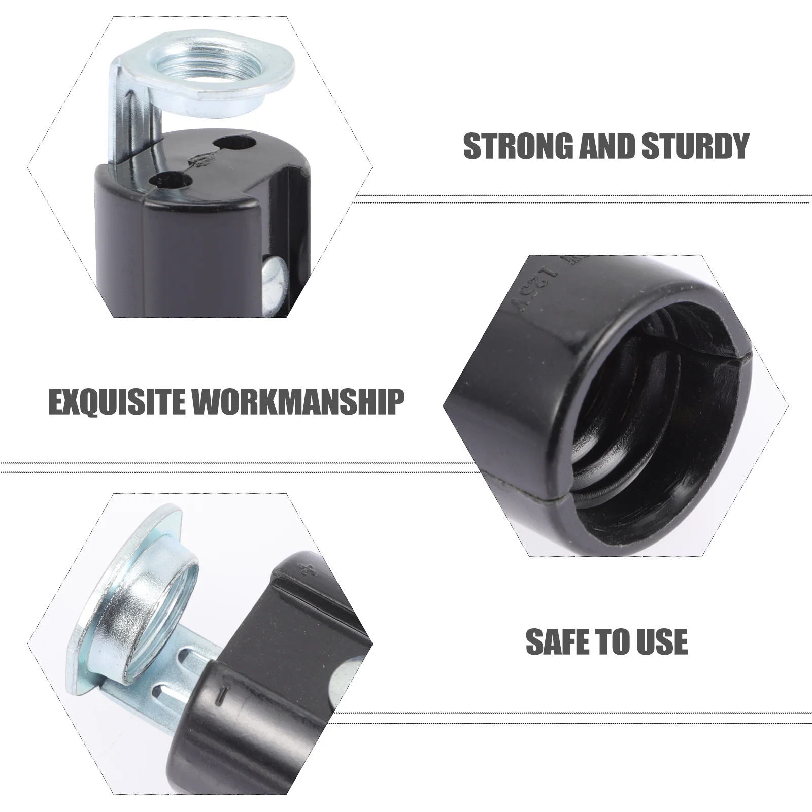 

9 pcs Lamp Base Socket Chandelier Light Holder Pendant Fixture Candelabra Base Replacement Bulb Socket For Wall Ceiling