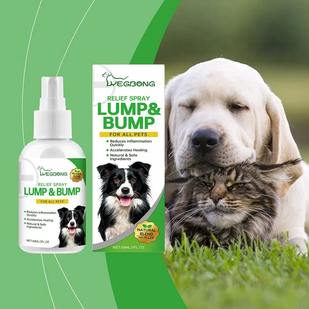 Spray para aliviar la hinchazón de mascotas, hinchazón de la piel, enrojecimiento, alivio antiinflamatorio, accesorios para perros y cachorros A7f2