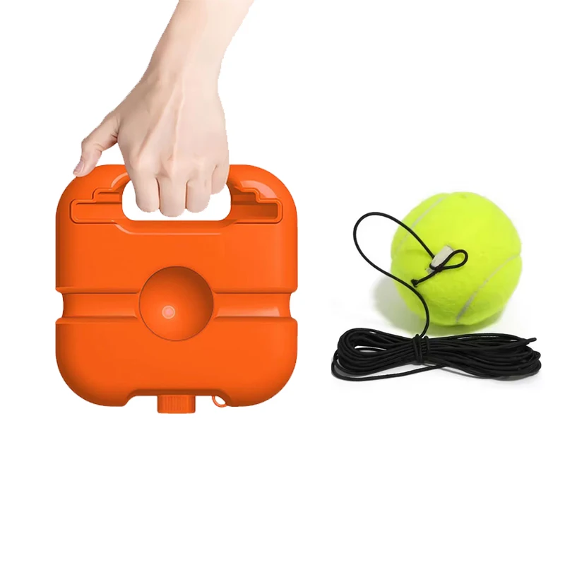 Professional Tennis Training Aids Base With Elastic Rope Ball and Placed Tennis Racket Base Tennis Trainer Tennis Practice Tool