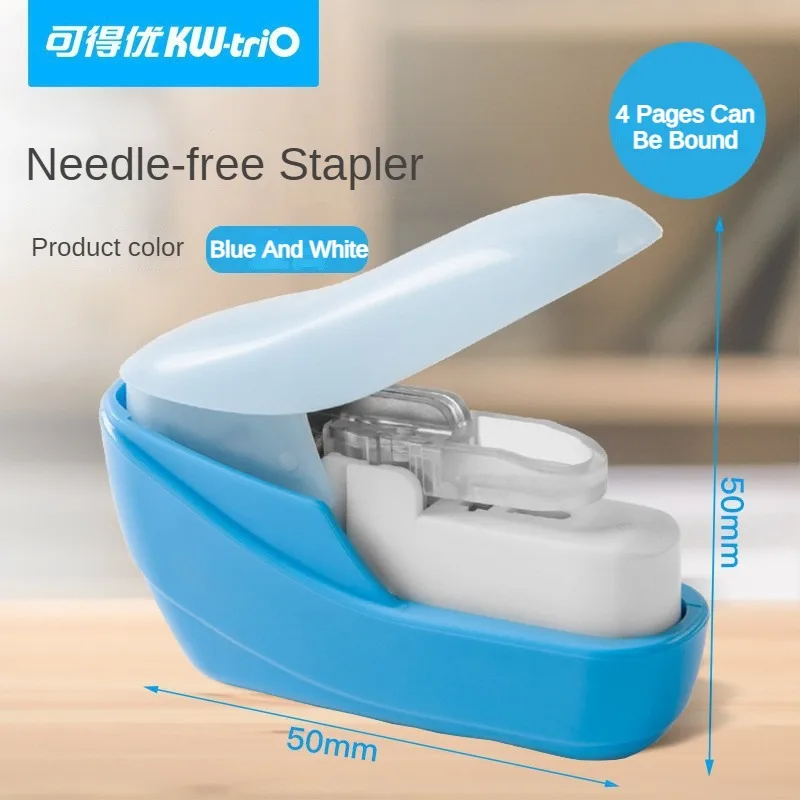 No Nails No Staple Stapling Machine Mini Cute Book Paper Stapleless Stapler Stapler Without Staple Stationery Office Accessories