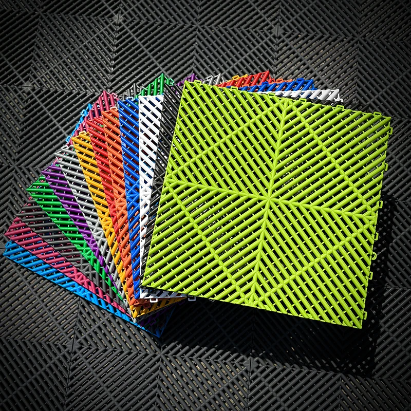 Imagen 7: 2026 Precio de Mayorista de Fábrica: Rejilla Modular de Plástico Entrelazable de Alta Resistencia para Suelos de Garaje, Baldosas de PP para Lavado de Coches