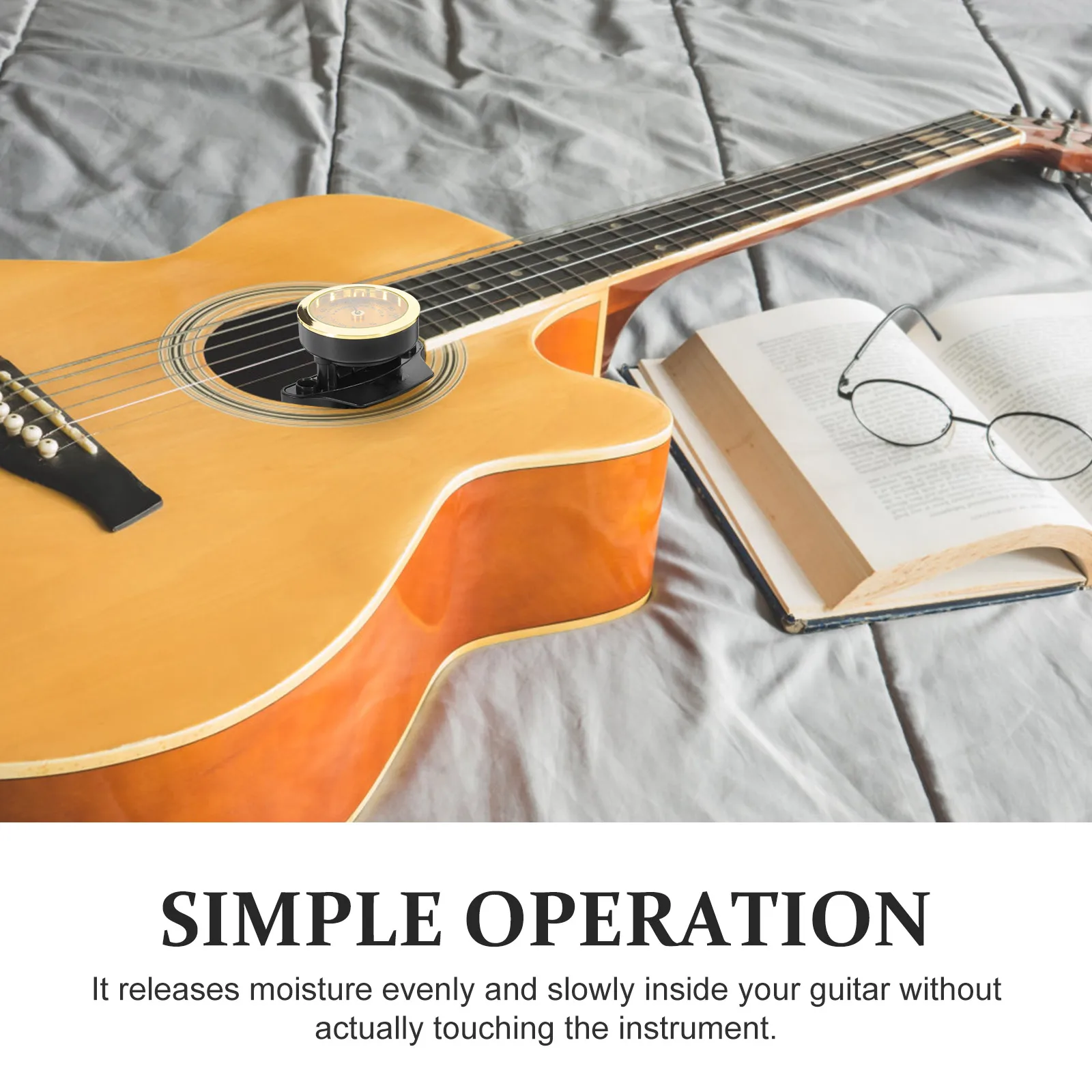 

Guitar Humidifier Cleaner Guiter Accessory Parts Small Temperature Reader Portable Care Kit Accesories Ballad Acoustic Cleaning