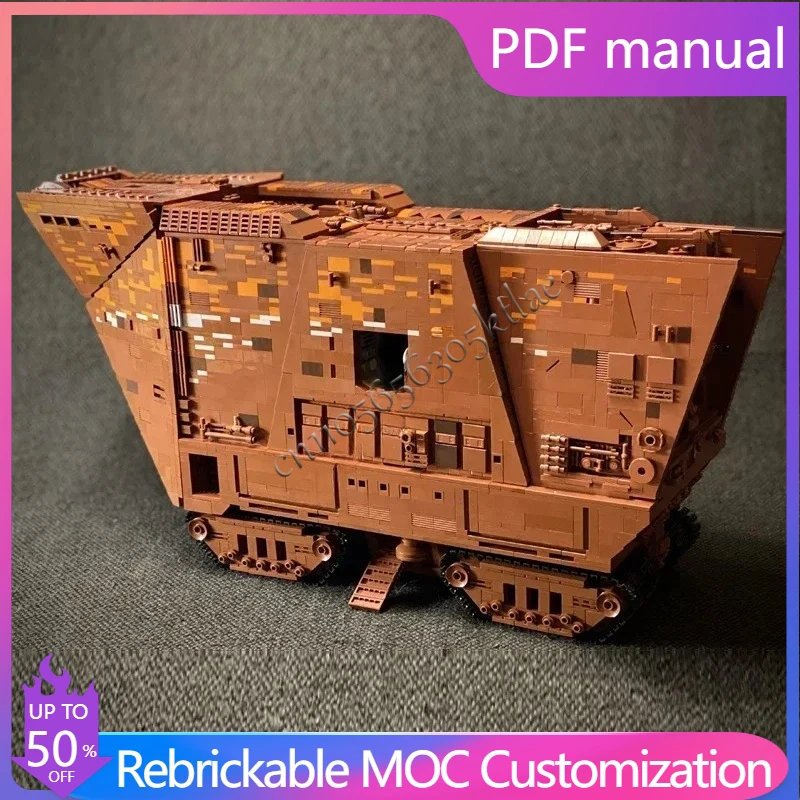 

Новинка 7346 шт. MOC Space Battle UCS Модель пескоструйного гусеничного автомобиля на заказ Технология головоломки DIY Творческая сборка Детские праздничные игрушки Подарки